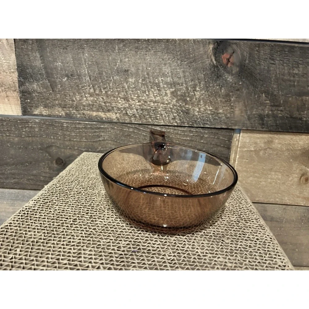 Vintage Amber Corningware Visionware‎ Saucepans .5L